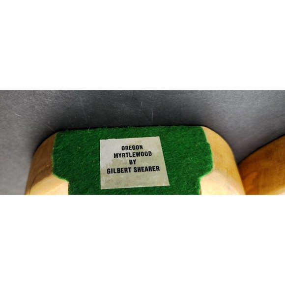 Oregon Myrtle Wood Bookends Mid-Century Modern MCM Shearer Sculpture Art - Picture 5 of 11